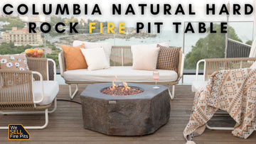 Discover the Beauty of the Columbia Natural Hard Rock Fire Pit Table