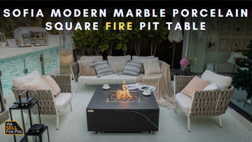 How to Maintain Your Sofia Modern Porcelain Square Fire Pit Table
