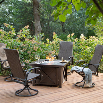 Decorative Hammered Bronze Fire Pit