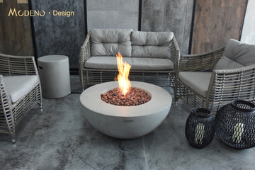 Roca Concrete Round Firepit Table