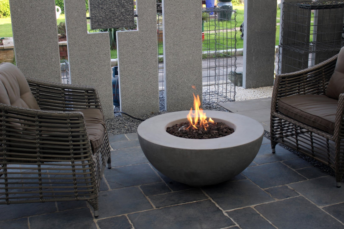Roca Concrete Round Firepit Table