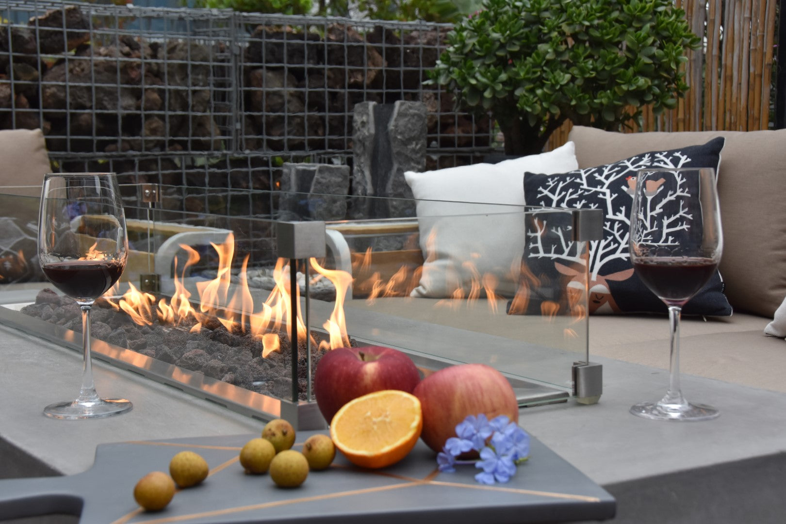Gloria Rectable Concrete Propane or Natural Gas Fire Pit - We Sell Fire Pits -2