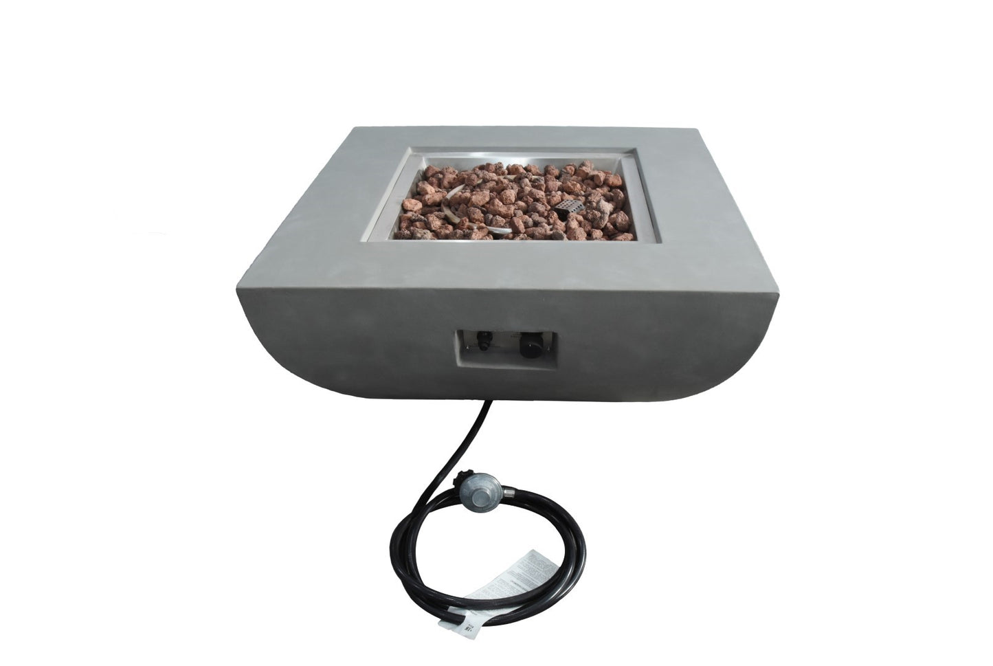 Westport Concrete Square Firepit Table