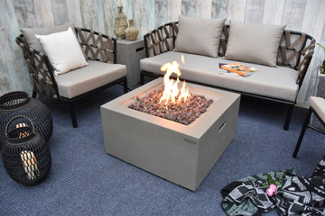 Ridgefield Concrete Square Firepit Table