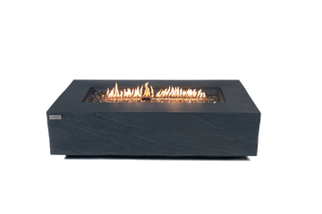 Cape Town Natural Sandstone Concrete Rectangle Fire Pit Table
