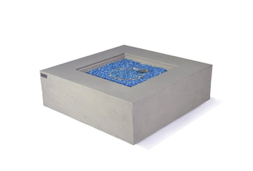 Capertee Natural Sandstone Concrete Square Fire Pit Table