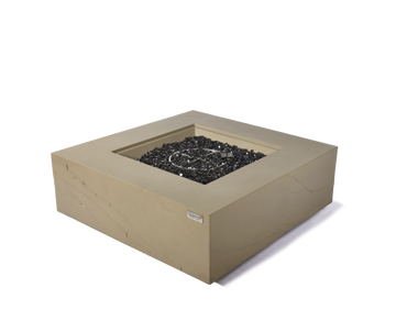 Uluru Natural Sandstone Concrete Square Fire Pit Table