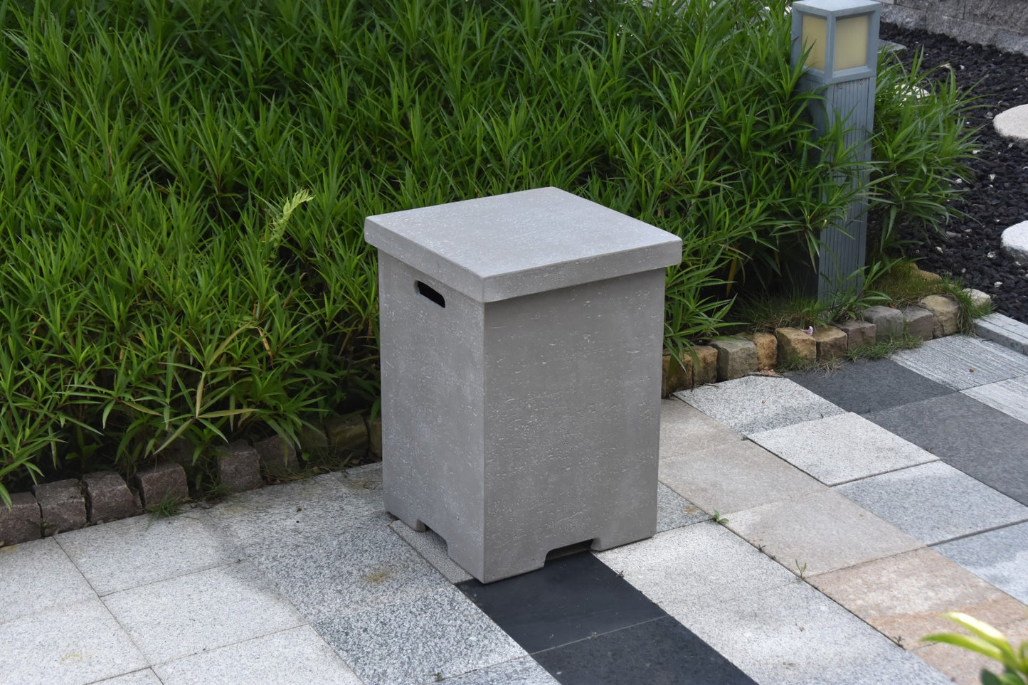 Grey 24.4"H Square Propane Tank Cover