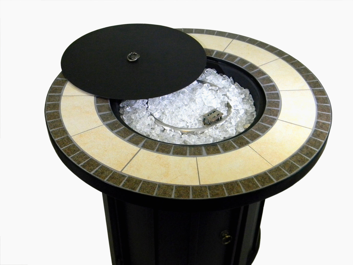 Tile Top Round Propane Fire Pit