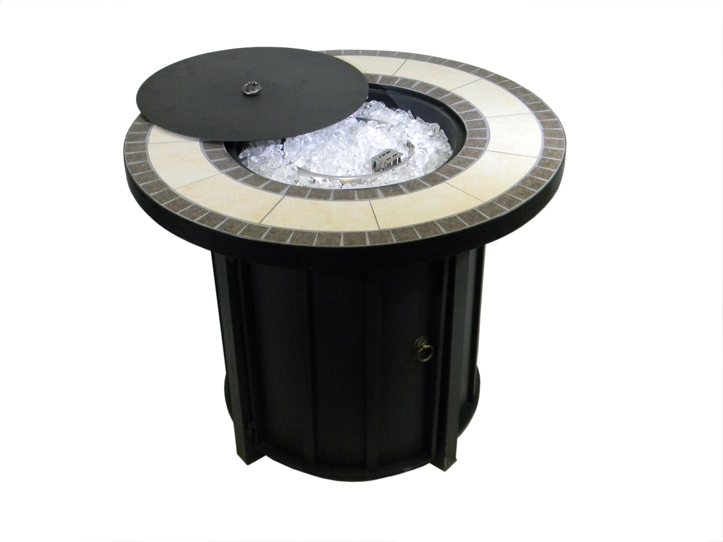 Tile Top Round Propane Fire Pit
