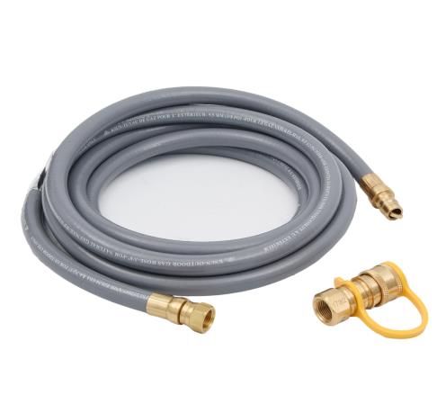 12' Natural Gas Rated Hose with Quick Connect