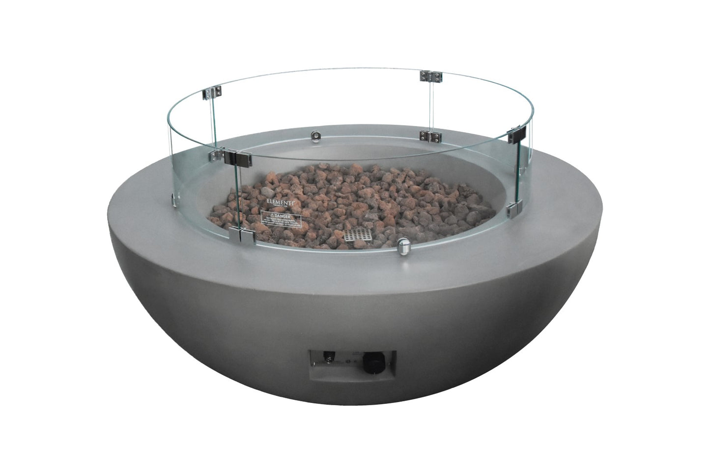 Gas Fire Pit Wind Screen Round 30" x 30" x 7"