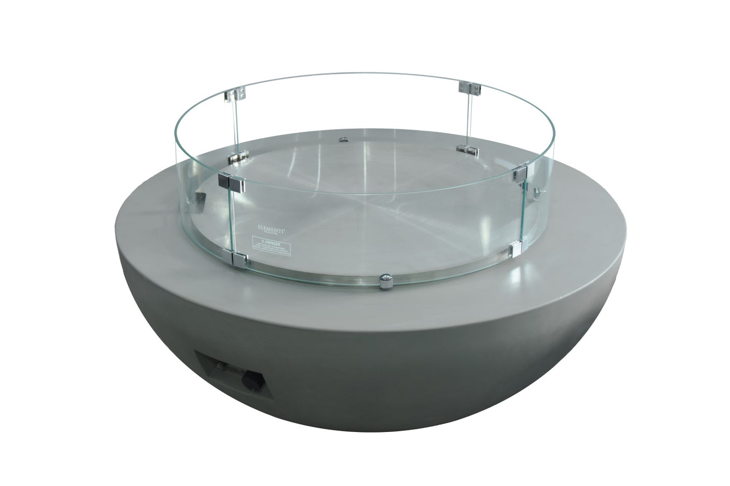 Gas Fire Pit Wind Screen Round 30" x 30" x 7"