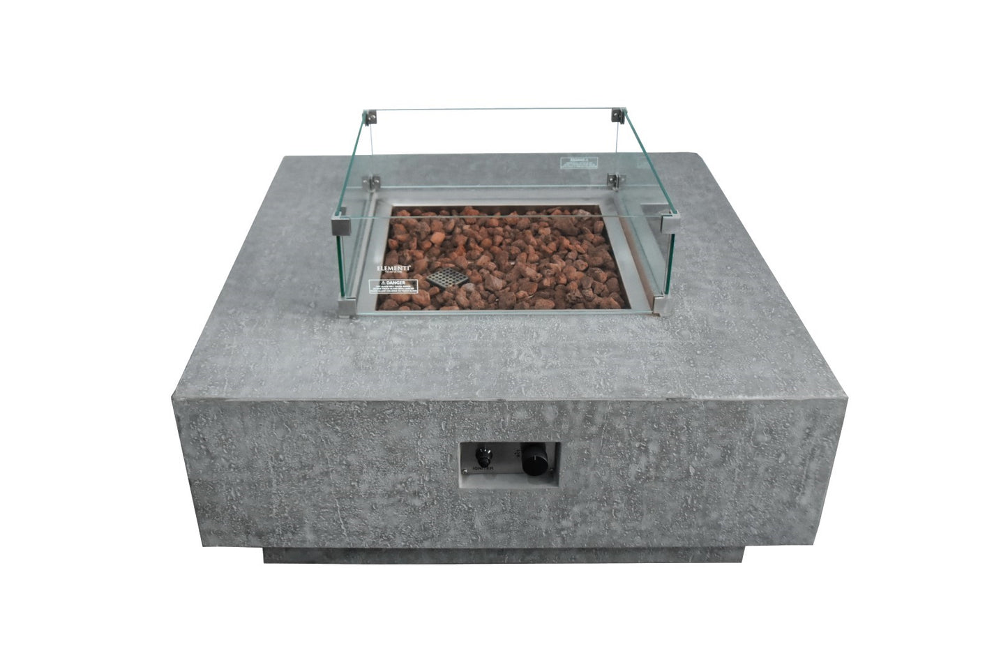 22" x 22" Square Wind Screen - Fire Pit Table