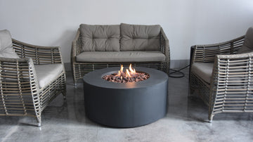 Venice Concrete Round Firepit Table