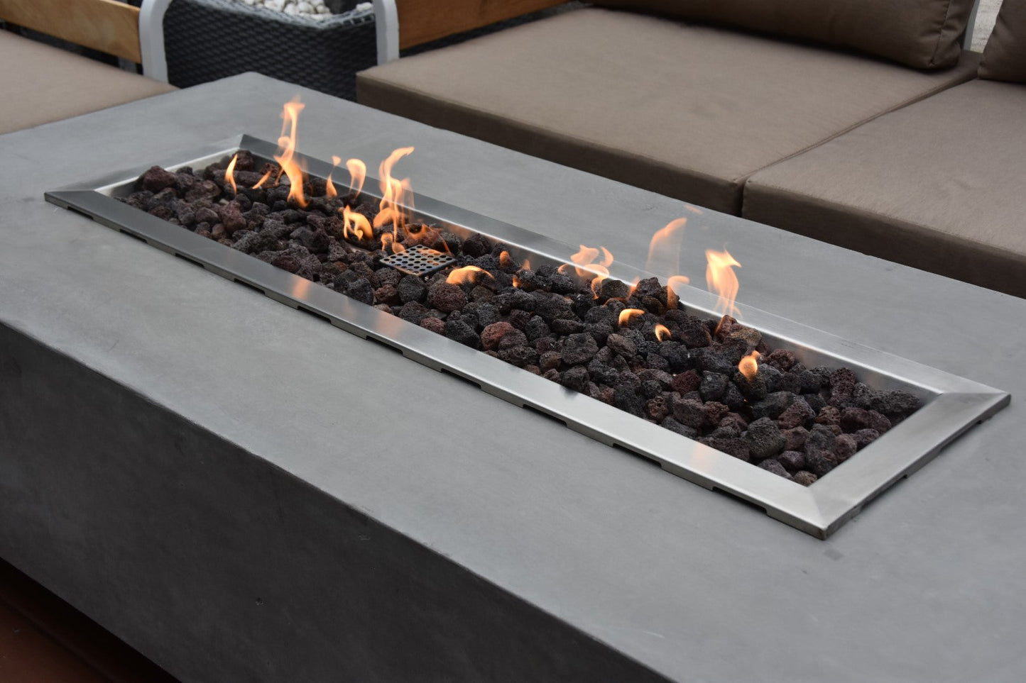 Gloria Rectable Concrete Propane or Natural Gas Fire Pit - We Sell Fire Pits -4