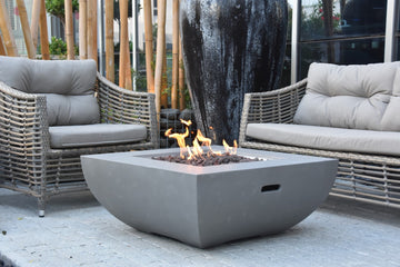 Westport Concrete Square Firepit Table