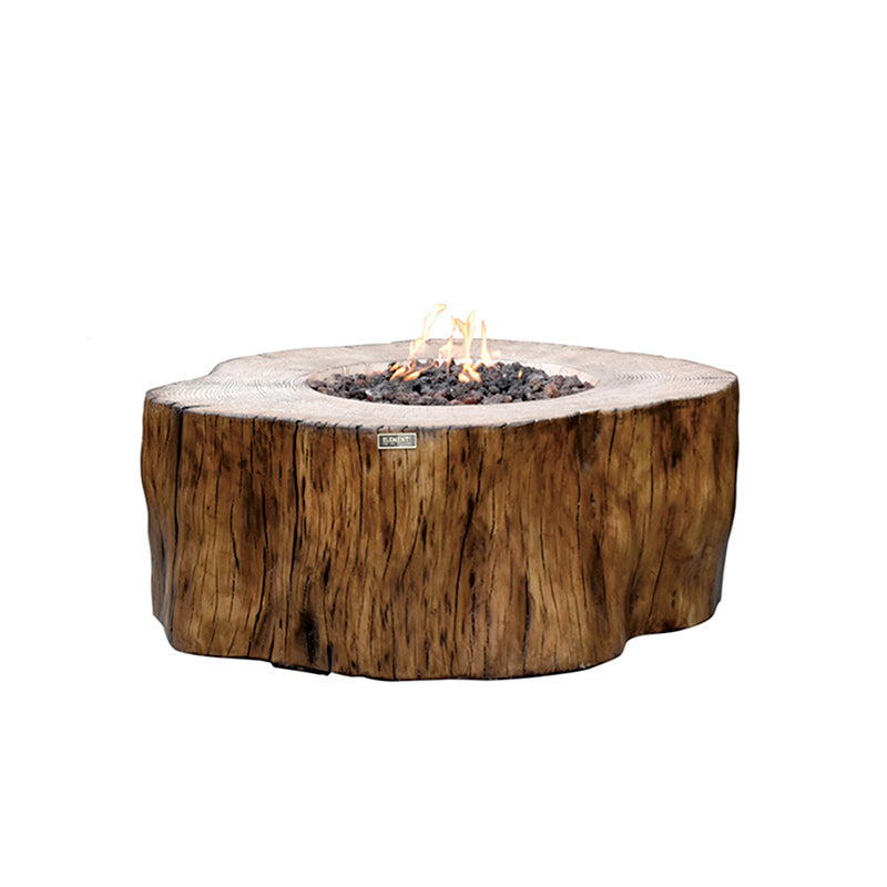 Manchester Natural Wood Concrete Fire Pit Table