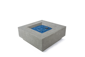 Victoria Natural Limestone Concrete Square Fire Pit Table