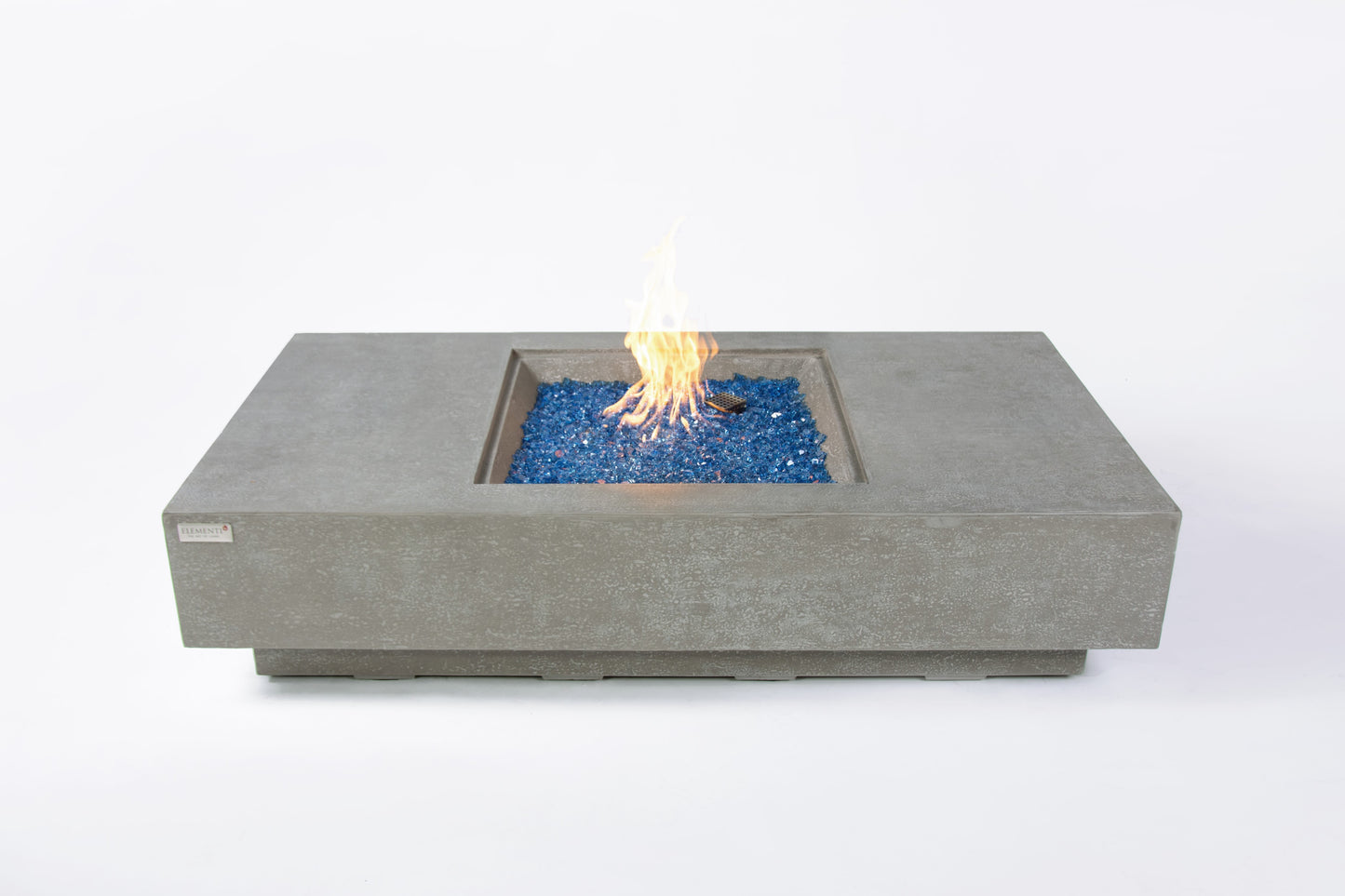 Monte Carlo Natural Limestone Concrete Rectangle Fire Pit Table