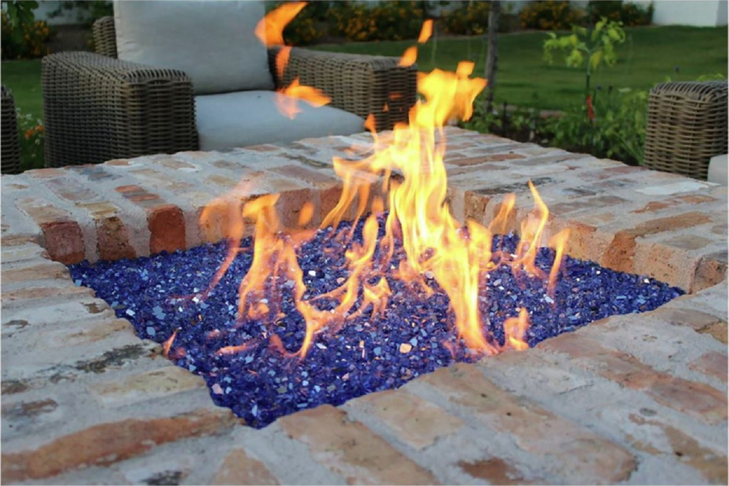 Fire Glass 1/2" - 3/4" Recycled Glass